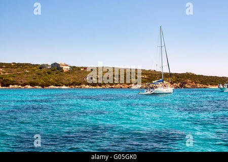 Santa Maria, Cala, Strand, Insel, Inselgruppe, la Maddalena, Insel, National, Marine, Park, Sardinien, Italien, Türkis, Karibik Stockfoto