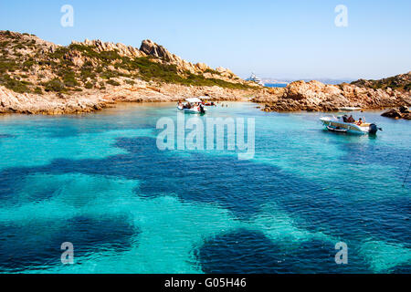 Porto Madonna Tour Inselarchipel La Maddalena, Sardinien, Italien Stockfoto