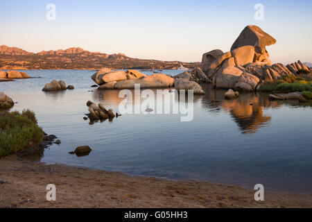 Testa di war, Strand, Insel, Inseln, la Maddalena, Insel, National, Marine, Park, Sardinien, Italien, Meer, Wasser Stockfoto