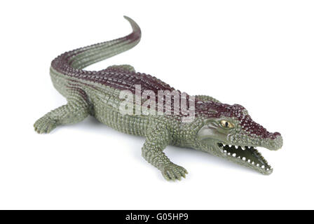 Spielzeug-Krokodil Stockfoto