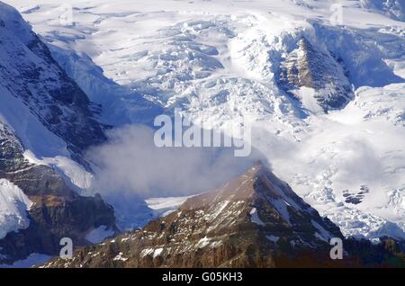 Über die höchsten Gipfel in Alaska Stockfoto