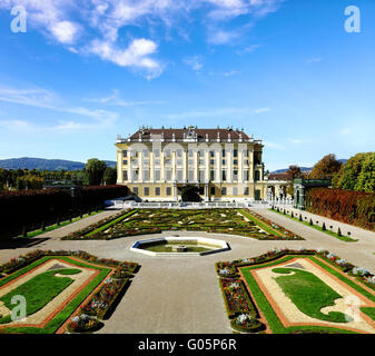 wunderschönen Schloss Schönbrunn in Wien, Österreich Stockfoto