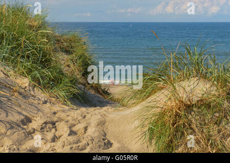 "Bjerregård Strand" Bjerregård. Hvide Sande. Westjütland. Dänemark Europa Stockfoto