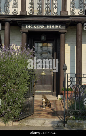 Dickens House Museum & Information Point, Broadstairs, Thanet, Kent, England, Großbritannien Stockfoto