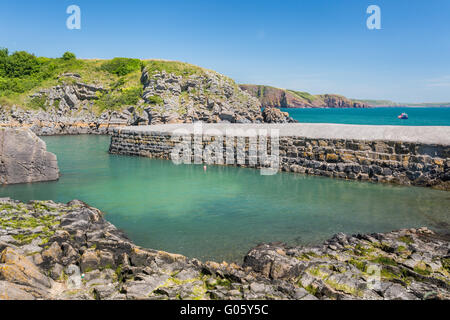 Stackpole Kai - Pembrokeshire Stockfoto