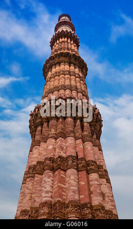 Qutb Minar in Delhi Stockfoto