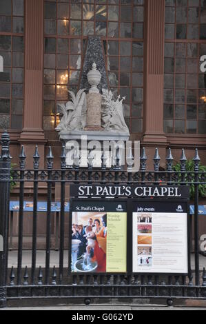 St. Pauls-Kapelle in New York Stockfoto