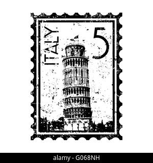 Vektor-Illustration von isolierten Italien-Stempel-Symbol Stockfoto