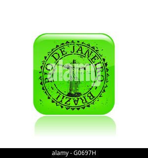 Vektor-Illustration von isolierten Rio De Janeiro-Symbol Stockfoto
