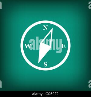 Piktogramm des Kompasses. Vektorgrafik für Design-Konzept. EPS-10 Stock Vektor