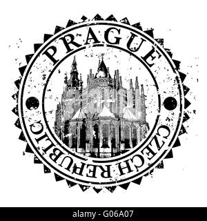 Vektor-Illustration von isolierten Prag-Symbol Stockfoto