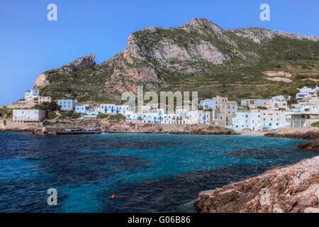 Levanzo, Ägadischen Inseln, Trapani, Sizilien, Italien Stockfoto