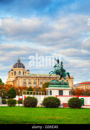 Denkmal für Erzherzog Charles von Österreich gewidmet Stockfoto