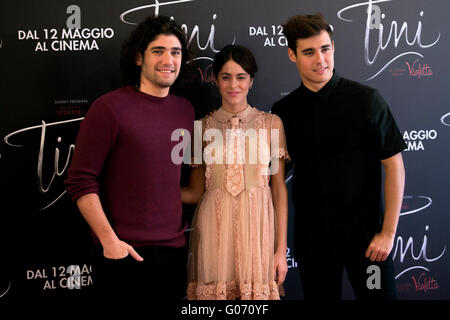 Rom, Italien. 29. April 2016. Adrian Salzedo, Martina Stoessel Violetta, Jorge Blanco Roma 29.04.2016 Grand Hotel Parco dei Principi Tini Fototermin Foto Andrea Staccioli / Insidefoto / Alamy Live News Stockfoto