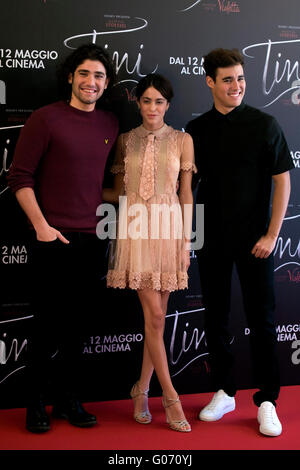 Rom, Italien. 29. April 2016. Adrian Salzedo, Martina Stoessel Violetta, Jorge Blanco Roma 29.04.2016 Grand Hotel Parco dei Principi Tini Fototermin Foto Andrea Staccioli / Insidefoto / Alamy Live News Stockfoto