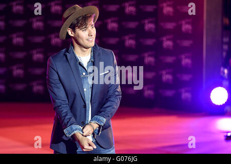 Rom, Italien. 29. April 2016. Jorge Blanco besucht "Tini: das neue Leben von Violetta" Premiere beim Auditorium Parco della Musica in Rom in Rom Foto Giuseppe Mafia/Daimages Foto/Alamy Live News Stockfoto