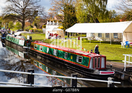 Droitwich Spa Boat Show Stockfoto