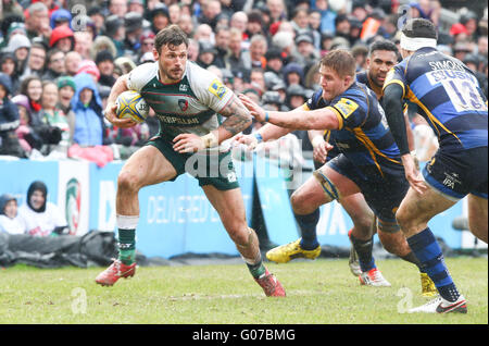 Welford Road, Leicester, UK. 30. April 2016. Aviva Premiership Leicester Tigers gegen Worcester Warriors. Bildnachweis: Aktion Plus Sport/Alamy Live-Nachrichten Stockfoto