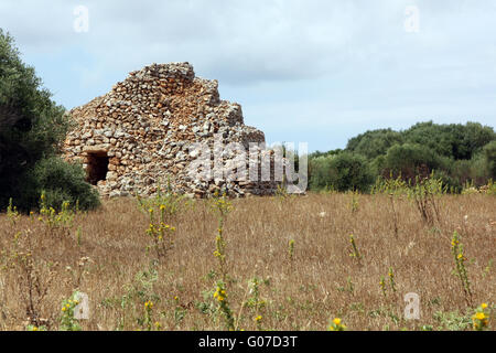 Cairn Pyramide Tumulus Barrow Kammer - Minorca Stockfoto