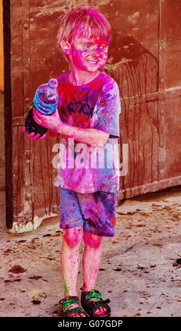 Boy in Pushkar heiligen Tag Stockfoto