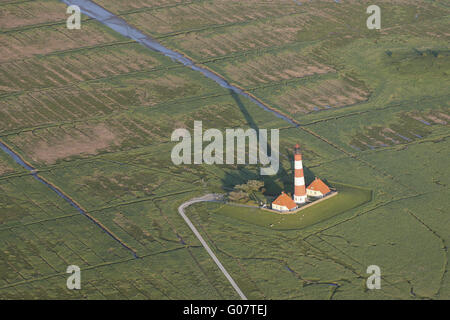 Westerhever Leuchtturm Stockfoto