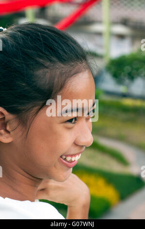 Teenager-Mädchen, Ayala Shopping Mall, Cebu City, Philippinen Stockfoto