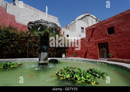 Innen Santa Catalina Kloster in Arequipa, Peru Stockfoto