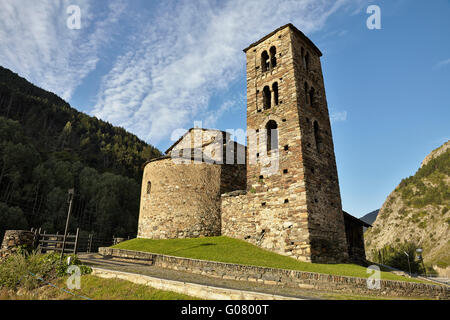 Kirche Sant Joan de Caselles. Canillo. Andorra. Stockfoto