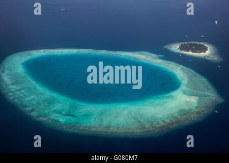 Malediven-Atoll Stockfoto