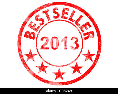 Grunge Gummi Stempel mit Bestseller 2013 markiert Stockfoto