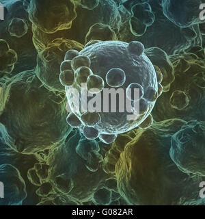 Viren auf der Hintergrund jedoch unscharf. Stockfoto