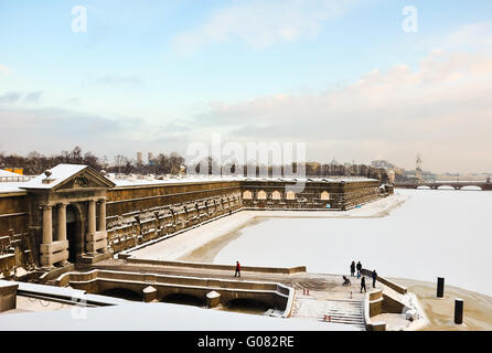 St. Petersburg, Neva Tor der Peter und Paul Festung Stockfoto