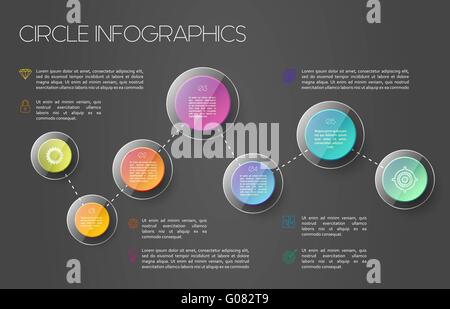 Welt Karte Infografik Konzept Stock Vektor