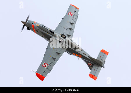 Polnische Luftwaffe PZL-Okecie PZL-130TC-2 Turbo Orlik Kunstflugstaffel. Stockfoto