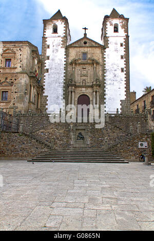 Caceres Kathedrale Stockfoto