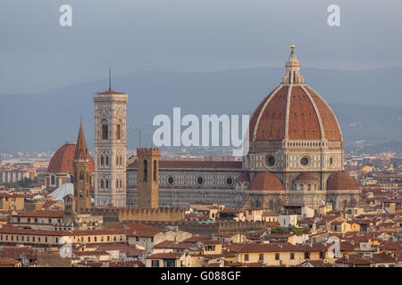 Florenz (Firenze, Toskana, Italien): Berühmte Santa Maria del Fiore Cathedrall, Dom von Brunelleschi Stockfoto