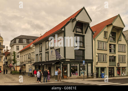 Konvertierte Holz gestalteten Lager Stavanger Norwegen Stockfoto