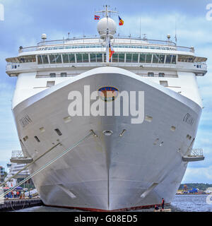 Kreuzfahrt Schiff Oriana angedockt an Stavanger Norwegen Stockfoto