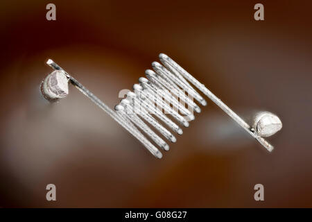 Wolframheizfaden Lampe einer Mikroskop-Lampe, Köhler Beleuchtung ermöglichen soll. Stockfoto
