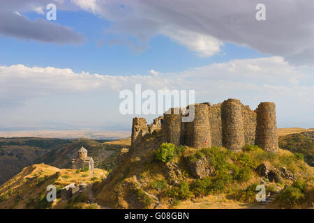 Die Festung Amberd und Kirche in Armenien Stockfoto