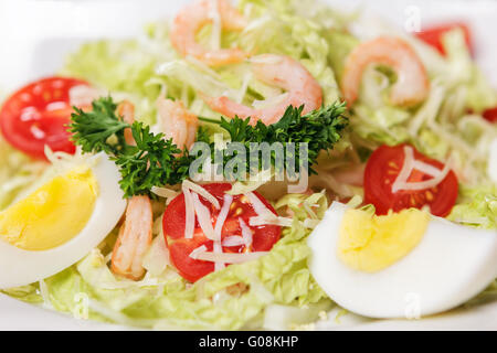 Schön und appetitlich Salat aus Gemüse closeup Stockfoto
