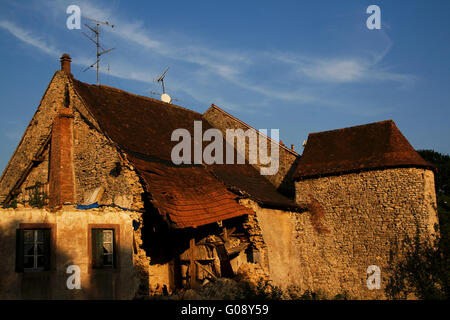 Alte Stadtmauer, Fénétrange, Lothringen, Frankreich Stockfoto