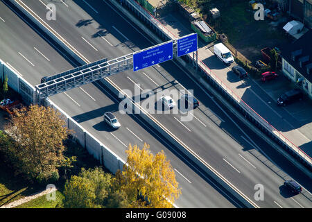 Autobahn A40 Stockfoto