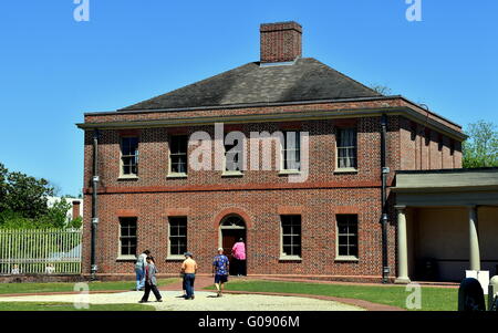 New Bern, North Carolina: Georgisch-Ära Küchentraktes von 1770 Tryon Palace Stockfoto