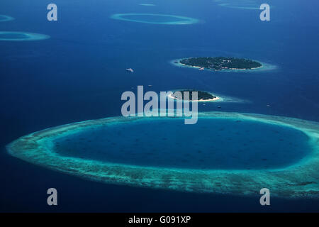 Malediven-Atoll Stockfoto