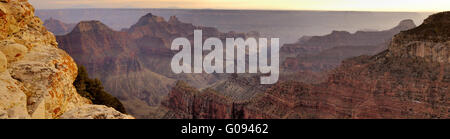 Panorama des Grand Canyon aus hellen Engel Sicht Stockfoto