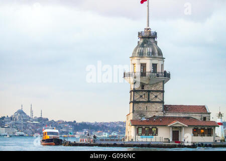 Leander Turm Leanderturm in Istanbul Türkei Stockfoto