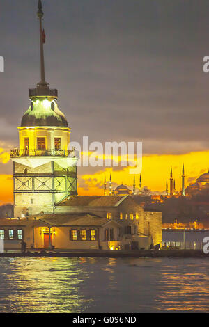 Leander Turm Leanderturm in Istanbul Türkei Stockfoto