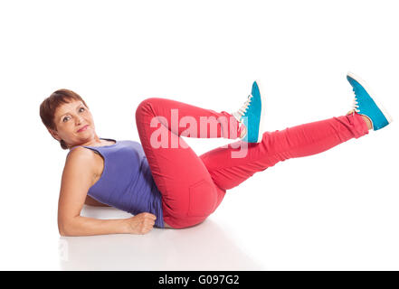 attraktive Frau 50 Jahre fitness Stockfoto