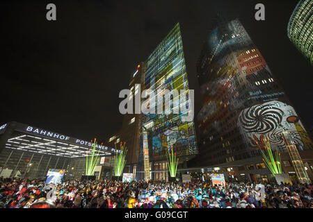 Offizielle Schreiben des Festival des Lichts. Stockfoto